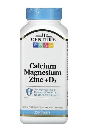 Calcium Magnesium Zinc +D3 - 250 tabs