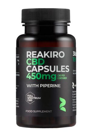 CBD Isolate Vegan Capsules with Piperine 450mg - 30 caps
