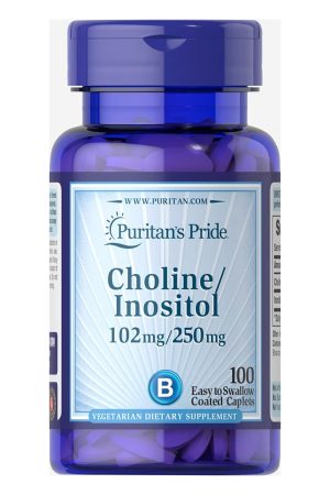 Choline Bitartate Inositol 102mg/250mg - 100 caps