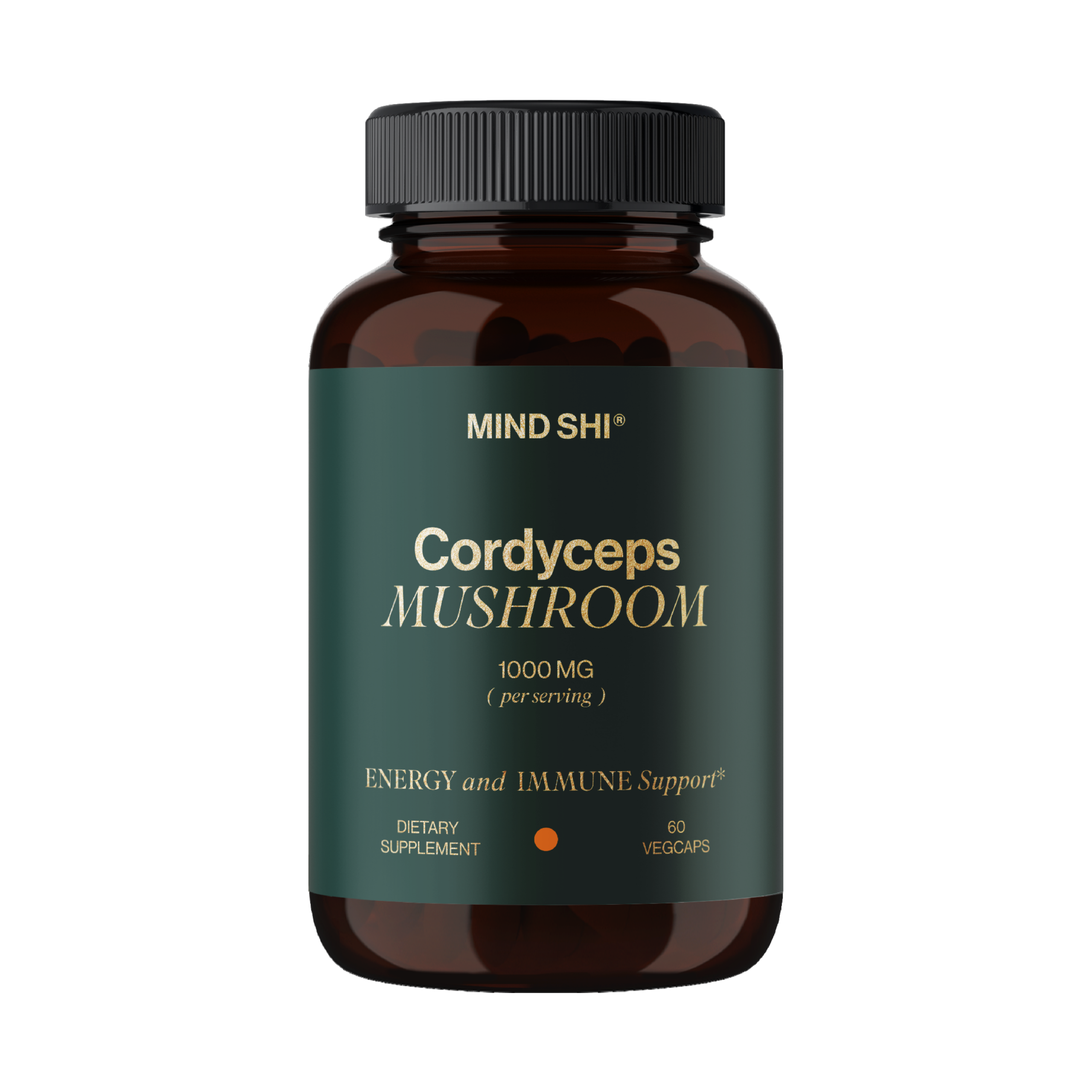 Cordyceps Mushroom 1000 mg - 60 vegcaps (Пошкоджена банка)