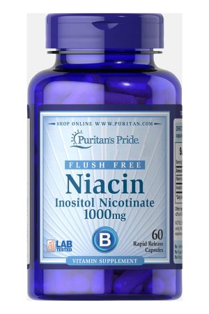Flush Free Niacin Inositol Niccotinate 1000mg - 60 caps