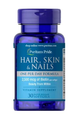 Hair, Skin & Nails One Per Day Formula - 30 softgels