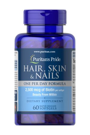 Hair, Skin & Nails One Per Day Formula - 60 softgels