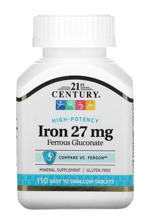 Iron 27 mg Ferrous Gluconate - 110 tabs