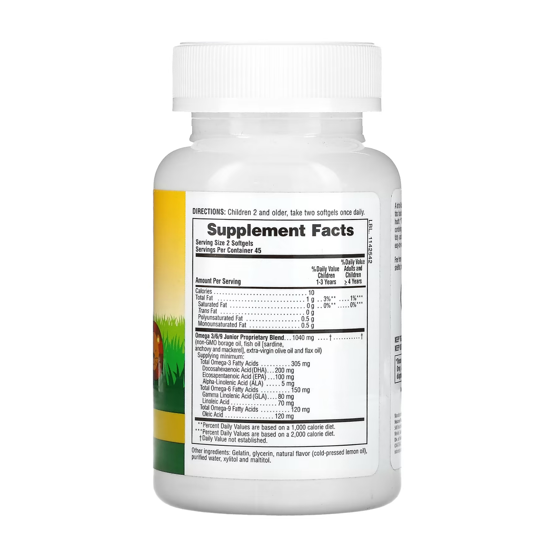 Kids Omega 3 6 9 - 90 softgels (До 11.26) - Зображення 2