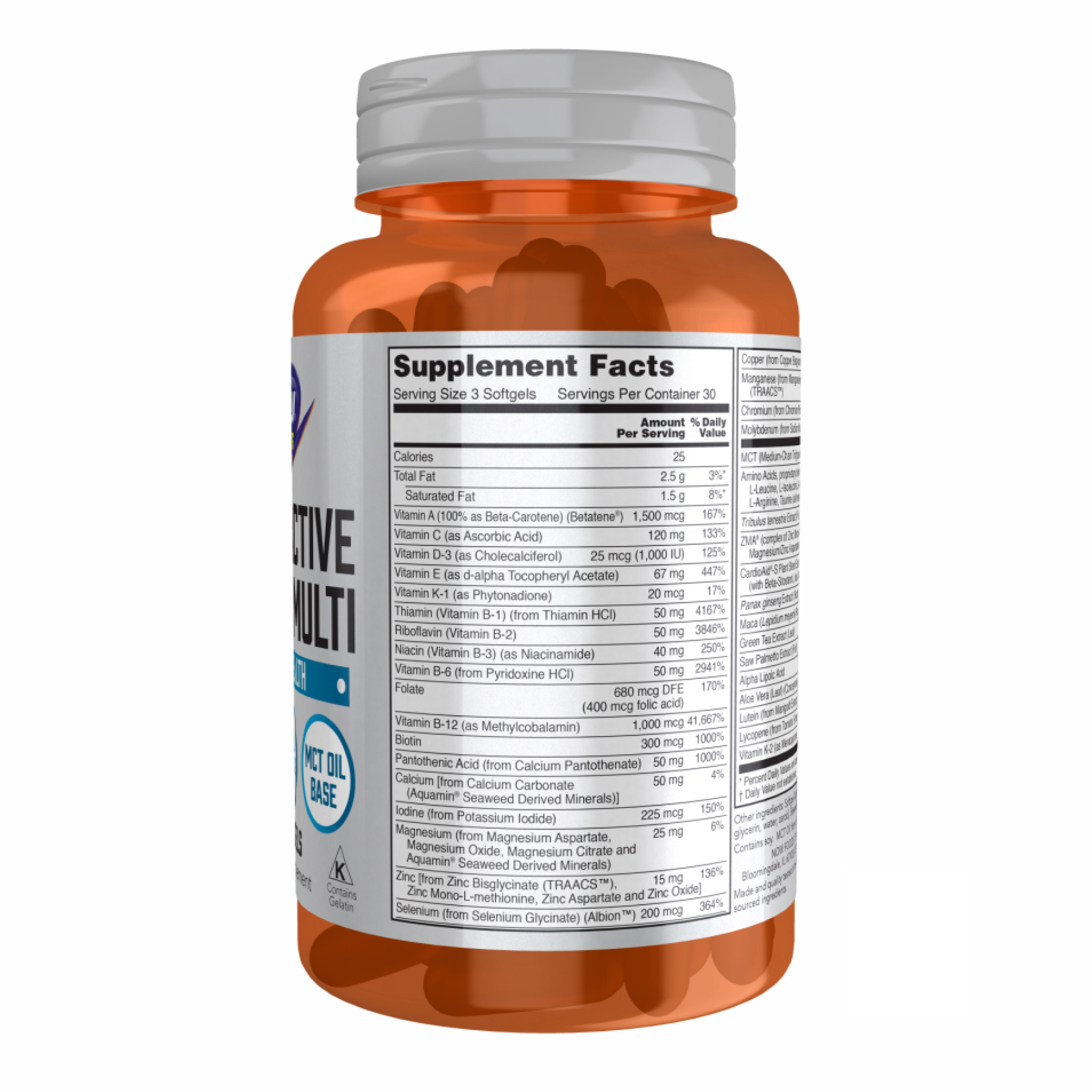 Men's Active Sports Multi - 90 softgels (Пошкоджена банка) - Зображення 3