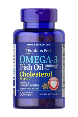 Omega-3 Fish Oil Plus Cholesterol Support - 60 softgels