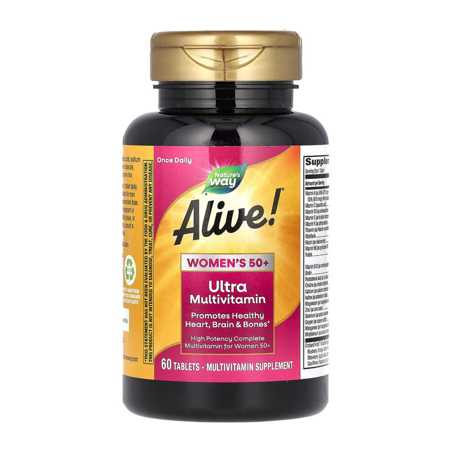 Once Daily Women 50+ Ultra Multivitamin- 60 tabs (Пошкоджена банка) - Зображення 4