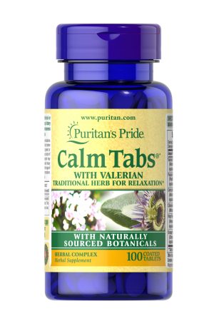 Calm Tabs Valerian Passion Flower Hops - 100tabs