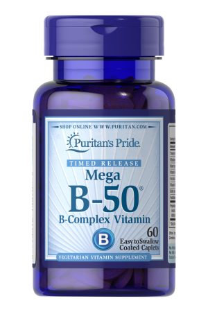Vitamin B-50 Complex Timed Release - 60 Caplets
