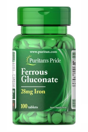 Ferrous Gluconate (28 mg Iron ) - 100 Tablets