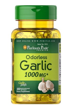 Odorless Garlic 1000 mg - 100 Rapid Release softgels