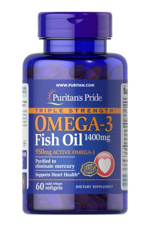Triple Strength Omega-3 Fish Oil 1400mg - 60 softgels
