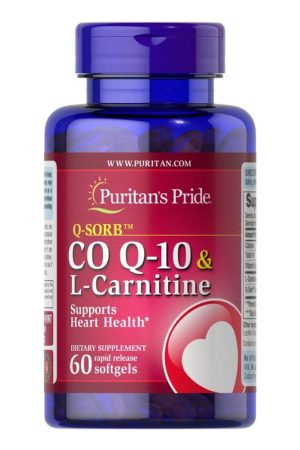 Q-SORB™ Co Q-10 30 mg plus L-Carnitine 250 mg - 60 Softgels