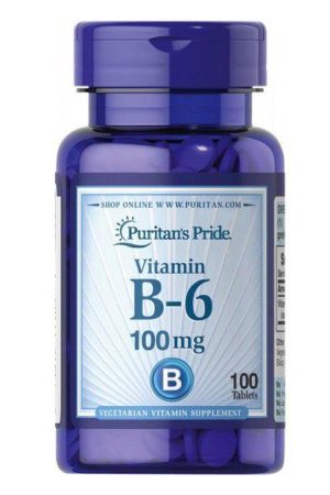 Vitamin B-6 (Pyridoxine Hydrochloride) 100mg - 100tabs