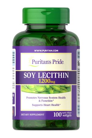 Soy Lecithin 1200 mg - 100 softgels