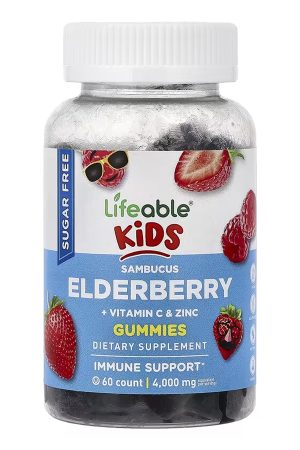 Sambucus Elderberry + Vitamin C and Zinc Kids Sugar Free - 60 gummies