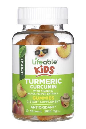 Turmeric Curcumin with Ginger & Black Pepper Extract Kids - 60 gummies