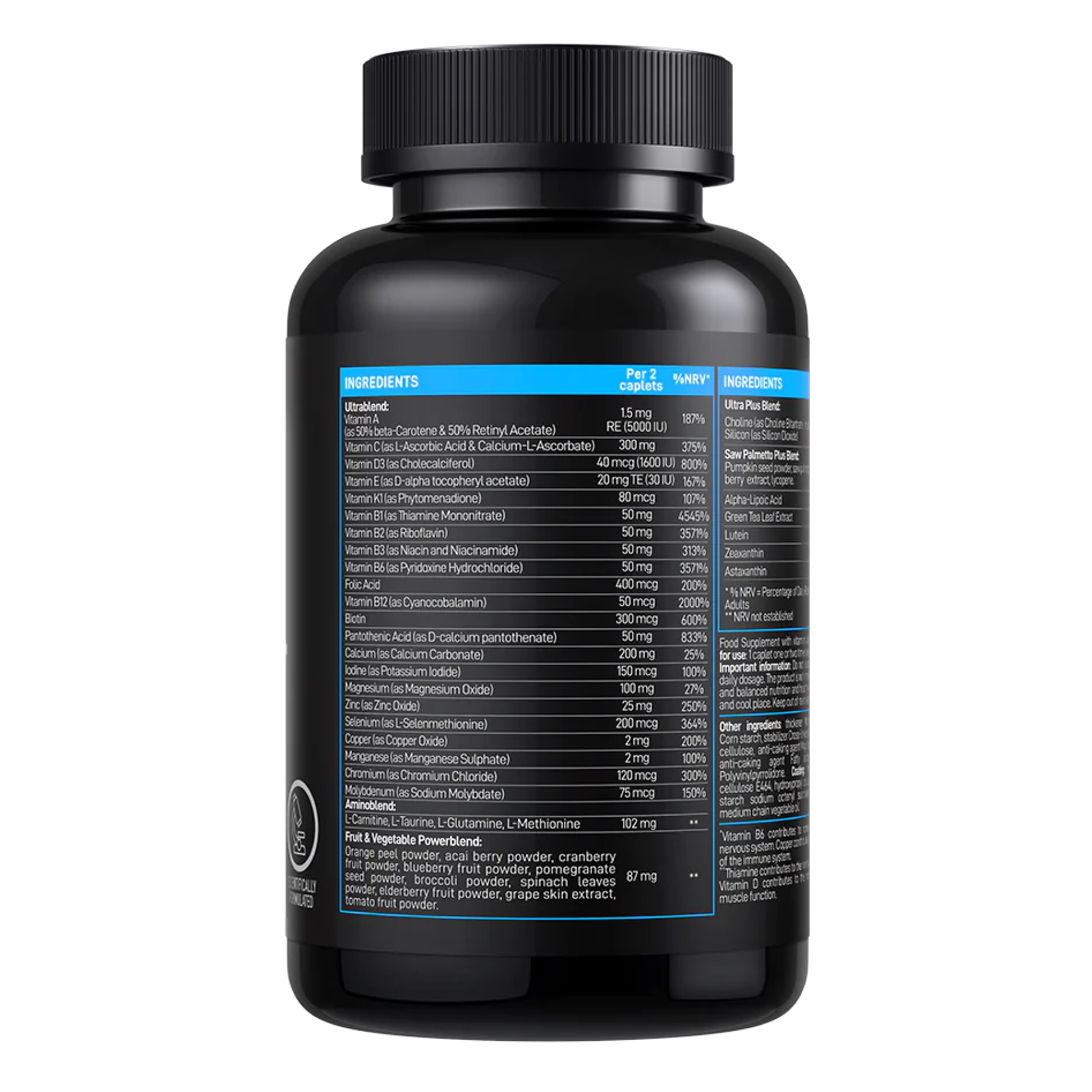 Ultra Men's Sport Multivitamin - 180 caps (Пошкоджена банка) - Зображення 2