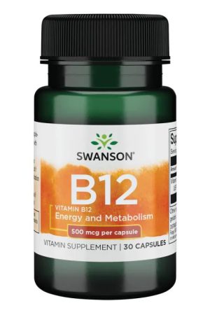Vitamin B-12 500mcg - 30caps (Пошкоджена банка)