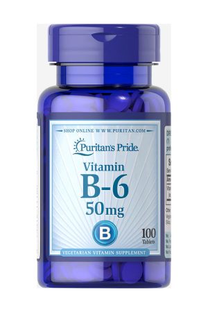 Vitamin B-6 (Pyridoxine Hydrochloride) 50 mg - 100 tabs