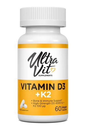 Vitamin D3 4000IU + K2 60 vcaps