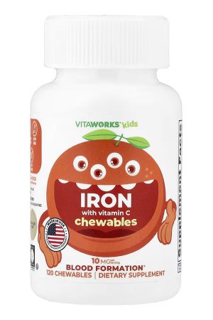 VitaWorks Kids Iron With Vitamin C - 120 chewables