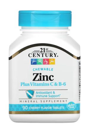 Zinc Plus Vitamins C & B-6 - 90 tabs Cherry