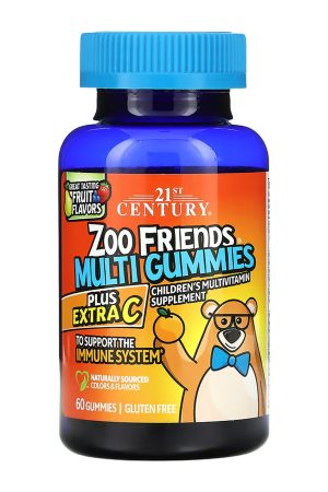 Zoo Friends Multi Gummies Plus Extra C - 60 gummies