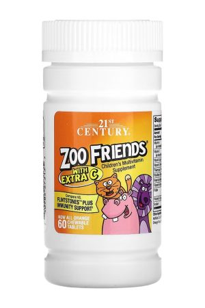 Zoo Friends Multi with Extra C - 60 chewable tabs