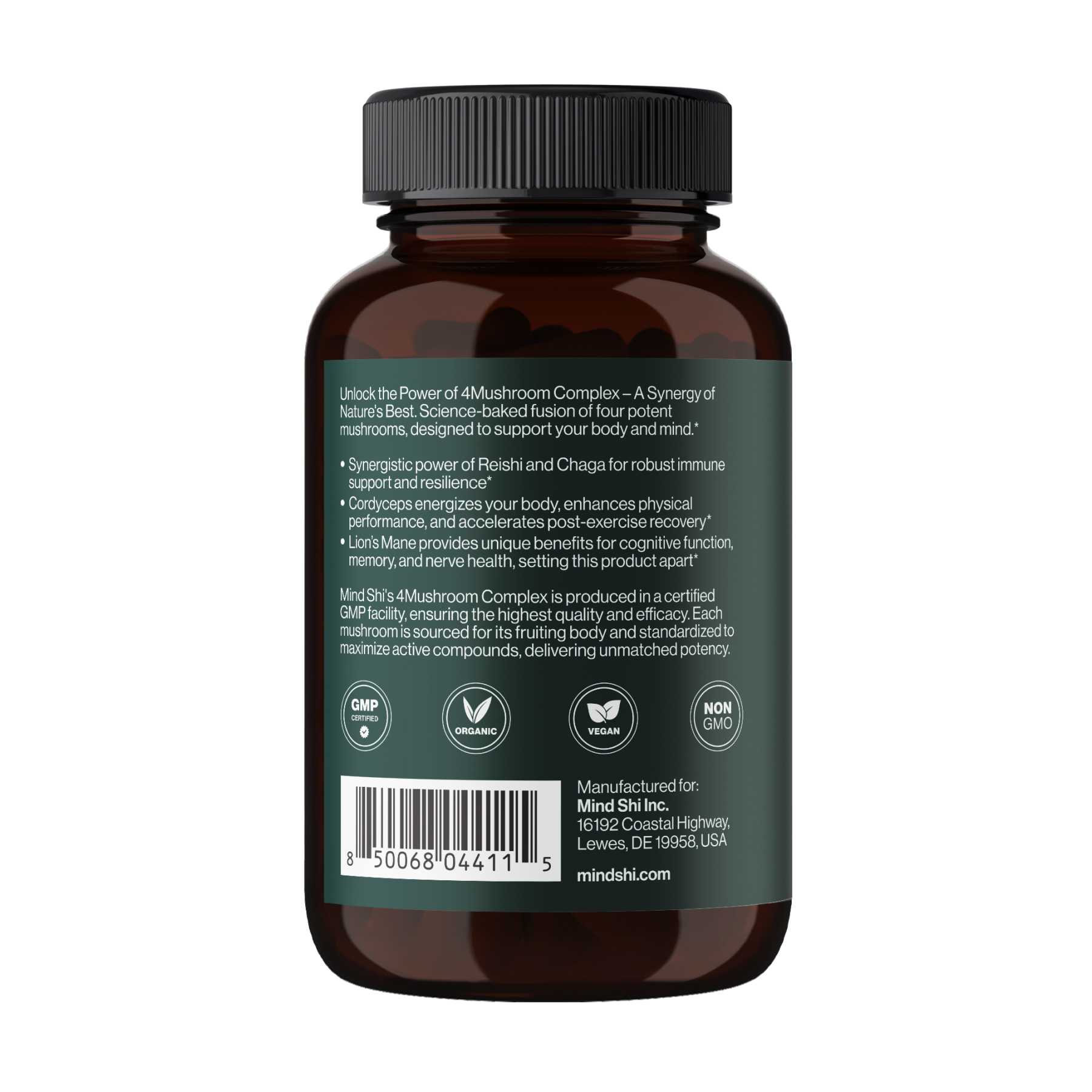 4Mushroom Complex 1000 mg - 60 vegcaps (До 02.27) - Зображення 3