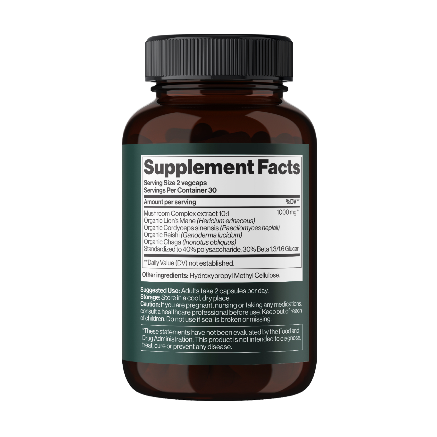 4Mushroom Complex 1000 mg - 60 vegcaps (До 02.27) - Зображення 2