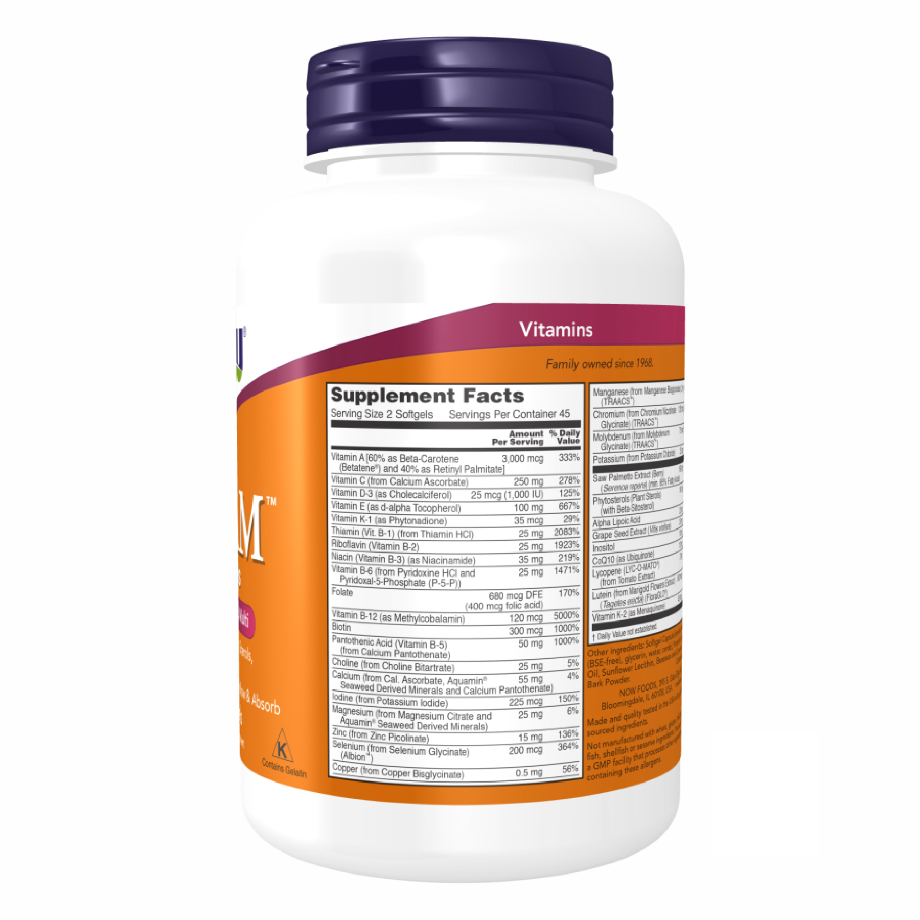 Adam Men's Multi - 180 Softgels (До 11.26) - Зображення 2