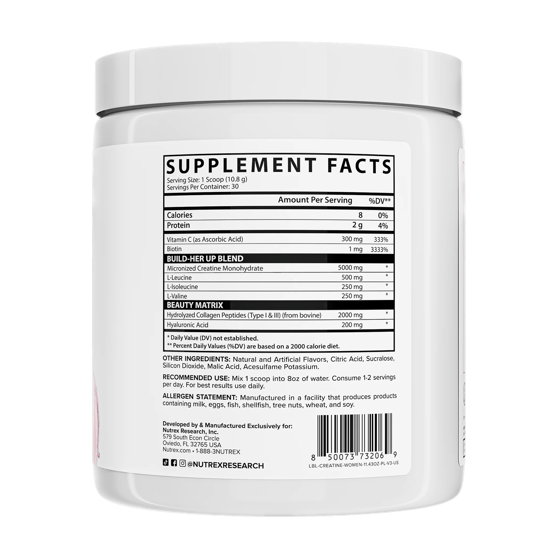 Creatine Monohydrate For Women - 30 serv Peach Mango - Зображення 2