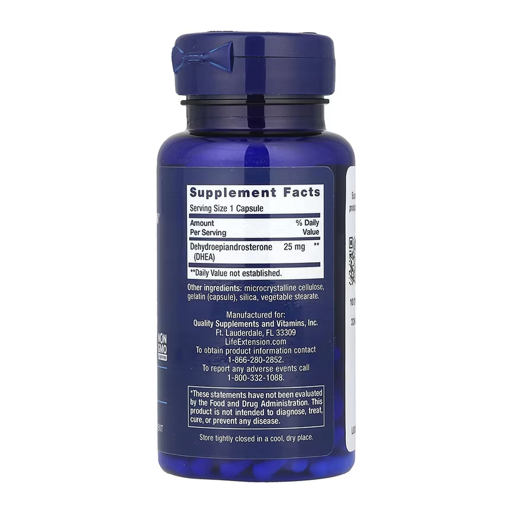 DHEA 25 mg - 100 caps - Зображення 2