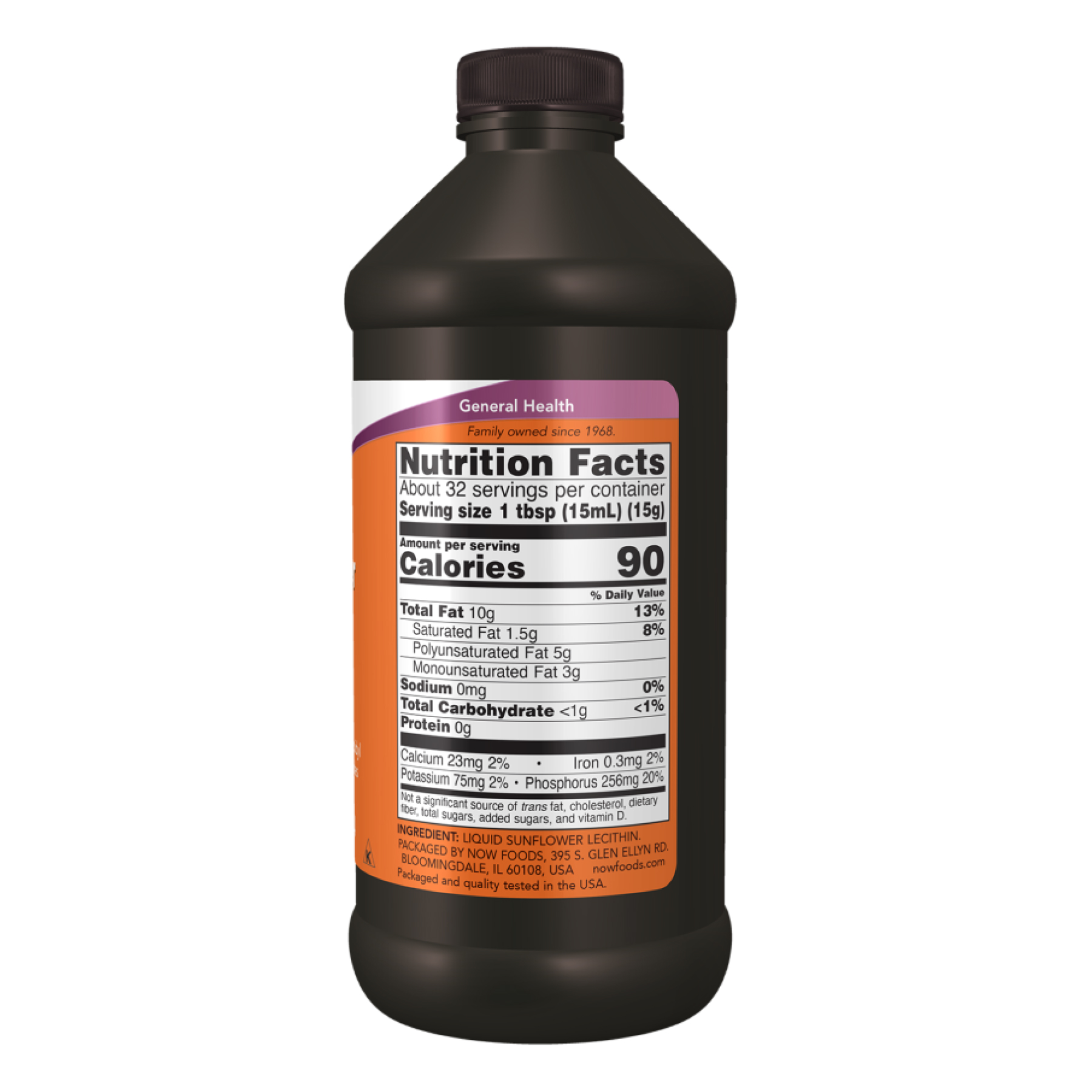 Sunflower Liquid Lecithin - 16 fl oz (Пошкоджена етикетка) - Зображення 2