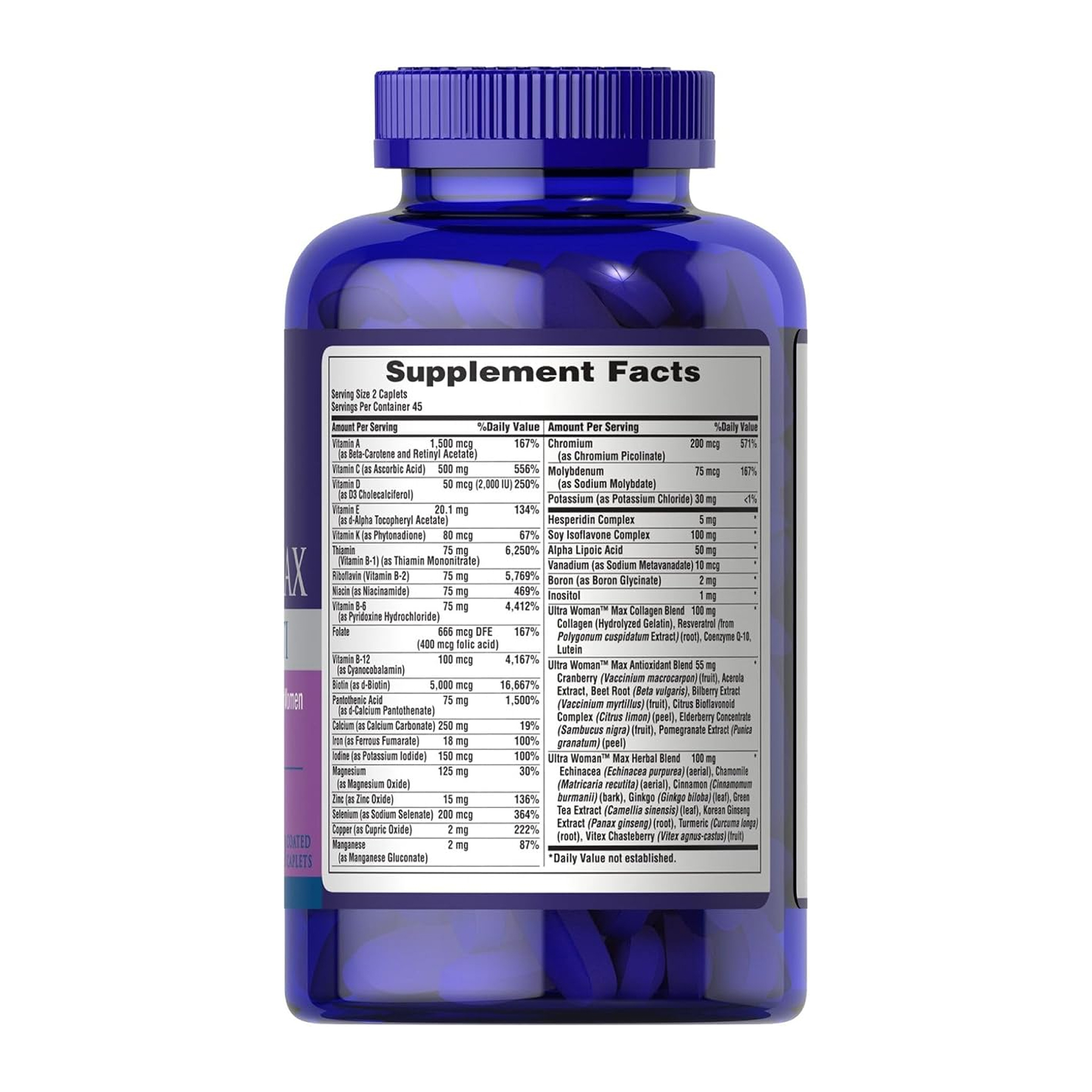 Ultra Woman™ Max Daily Multi Multivitamin - 90 caps (До 01.27) - Зображення 2
