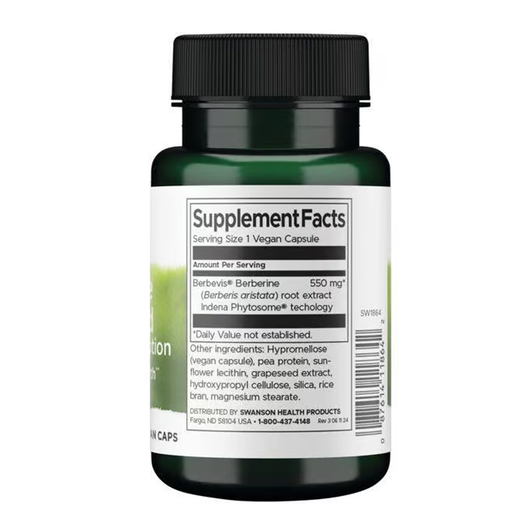 Berberine Advanced Enhanced Absorption - 30 vcaps (Пошкоджена банка) - Зображення 2