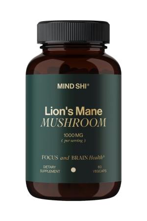 Lion's Mane Mushroom 1000 mg - 60 vegcaps (До 10.26+без етикетки)