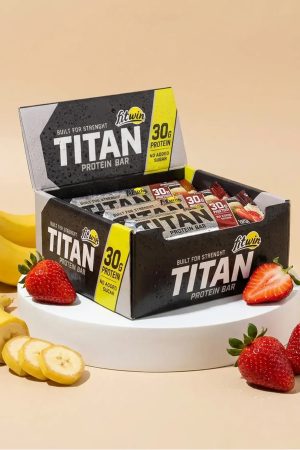 TITAN BAR - 9x85g Strawberry Banana