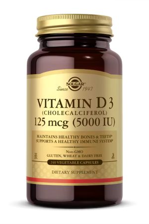 Vitamin D3 (Cholecalciferol) 125 mcg (5,000 IU) - 240 vcaps