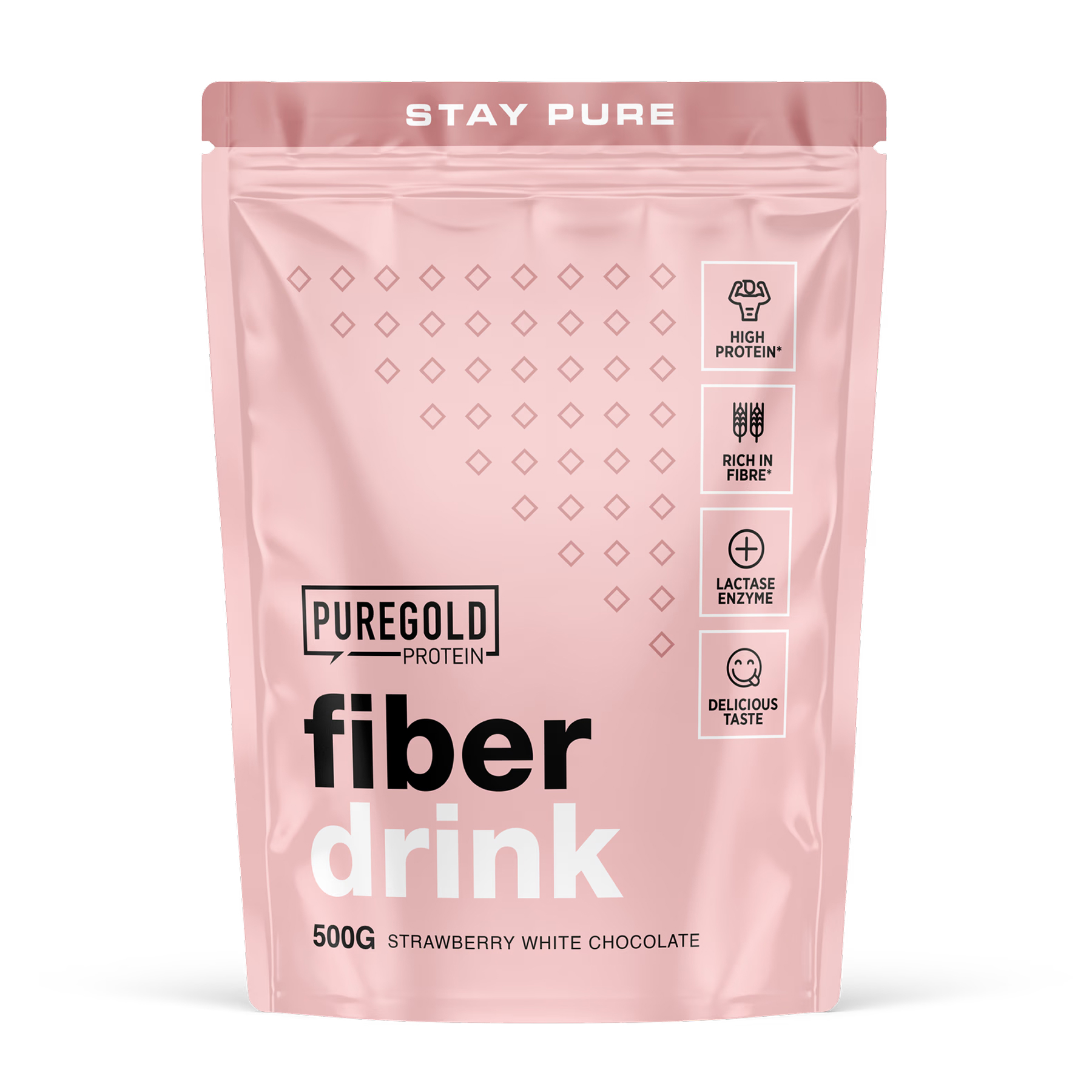 Fiber Drink - 500g Strawberry White Chocolate