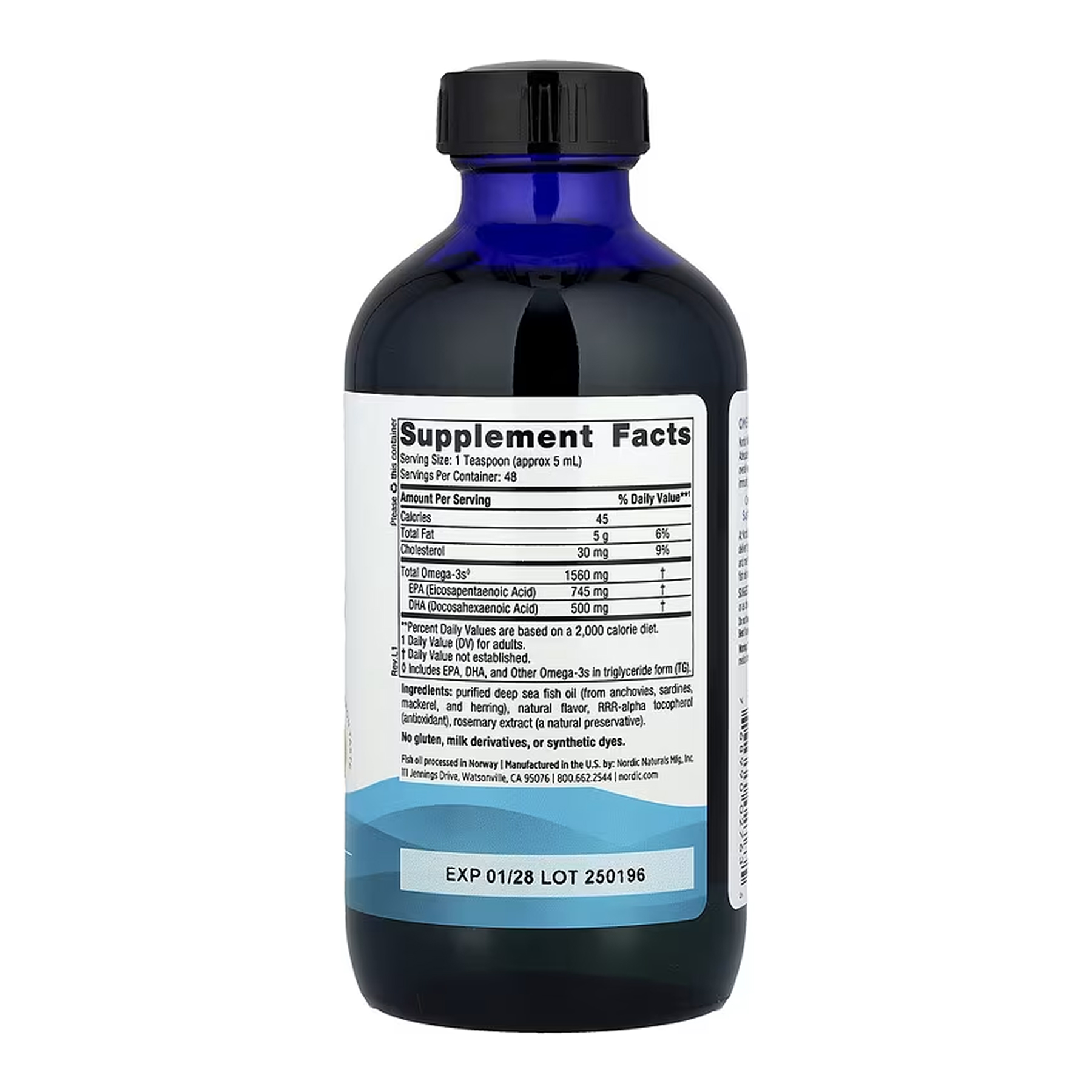 Omega-3 - 237 ml (Пошкоджена банка) - Зображення 2