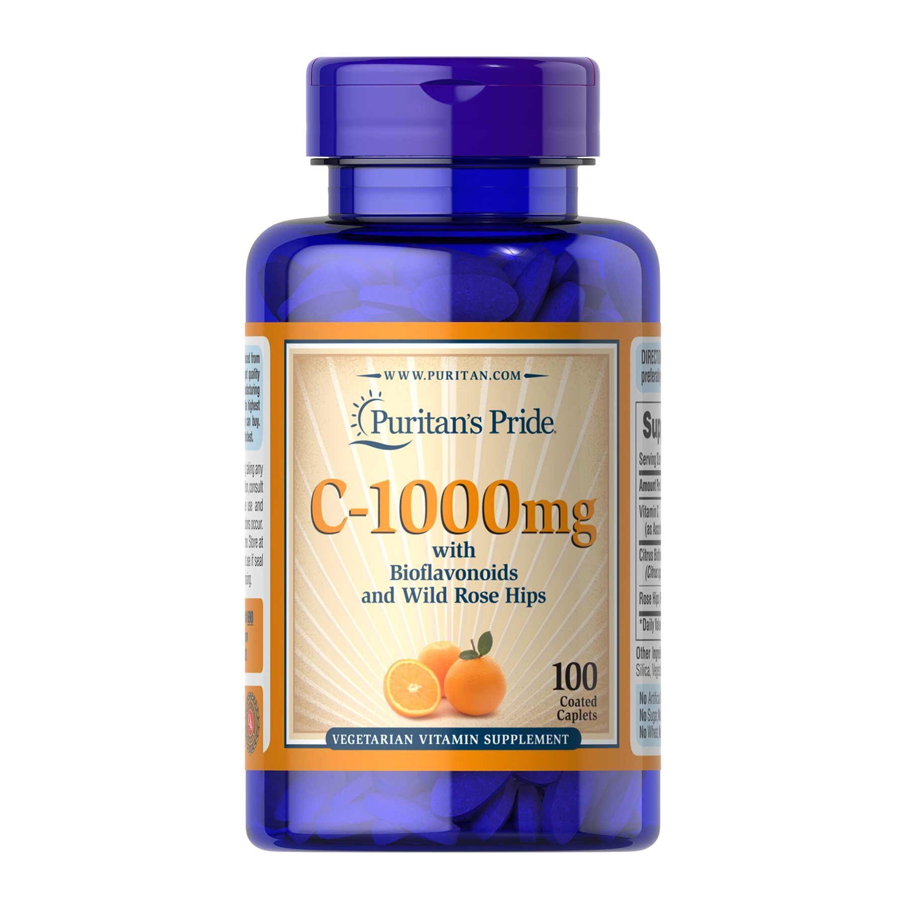 Vitamin C-1000 mg with Bioflavonoids & Rose Hips - 100 caps (Пошкоджена кришка)